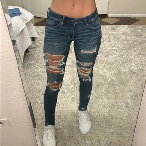 american eagle  next level stretch ripped jeans